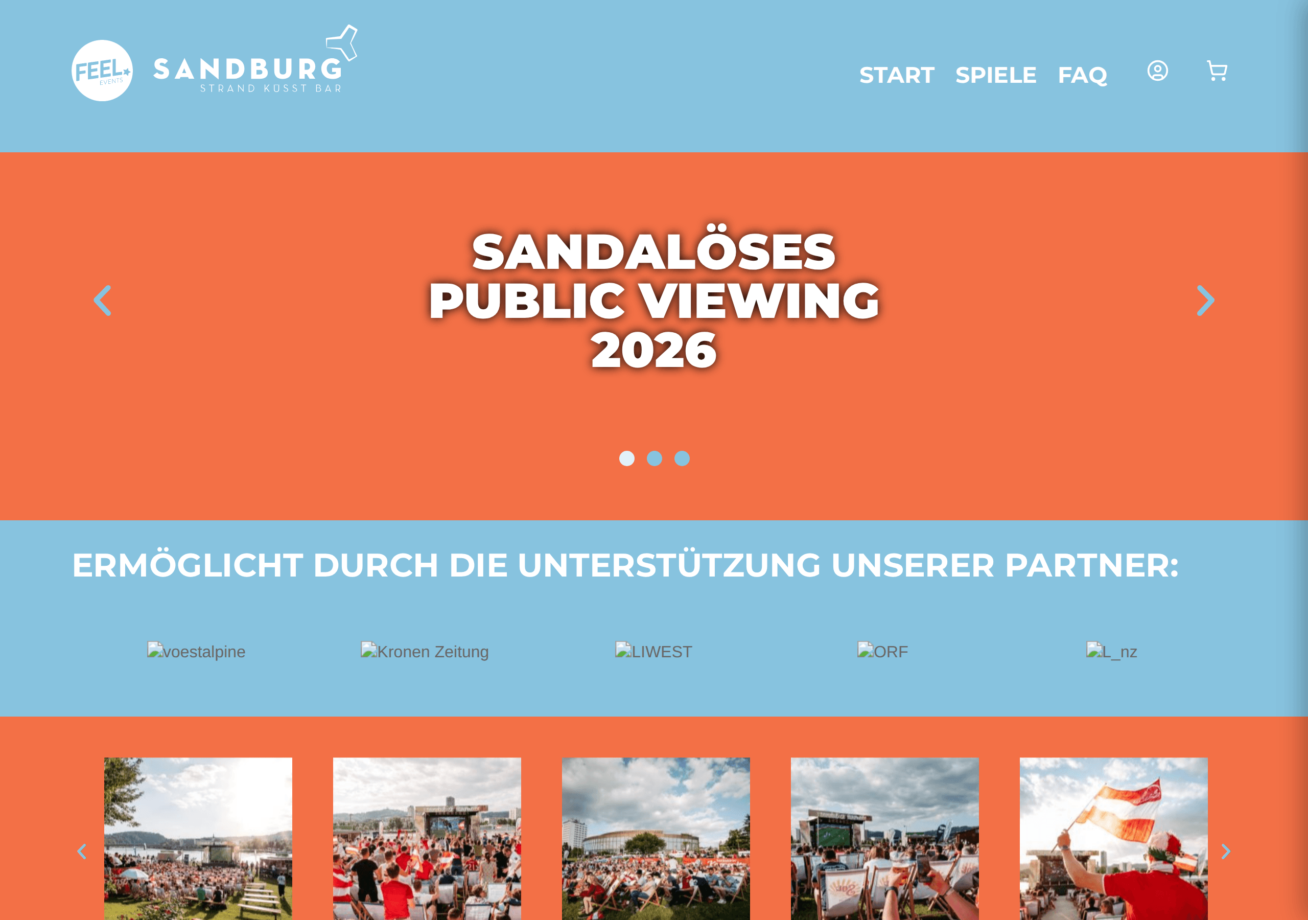 Beispiel-Ticketshop von Sandburg auf TicketHomie